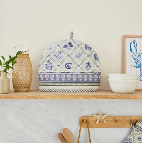 Tea Cosy Coastal Treasures in Blue